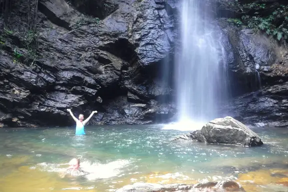 avocat waterfall, hike, Trinidad, Caribbean, hiking, adventure,