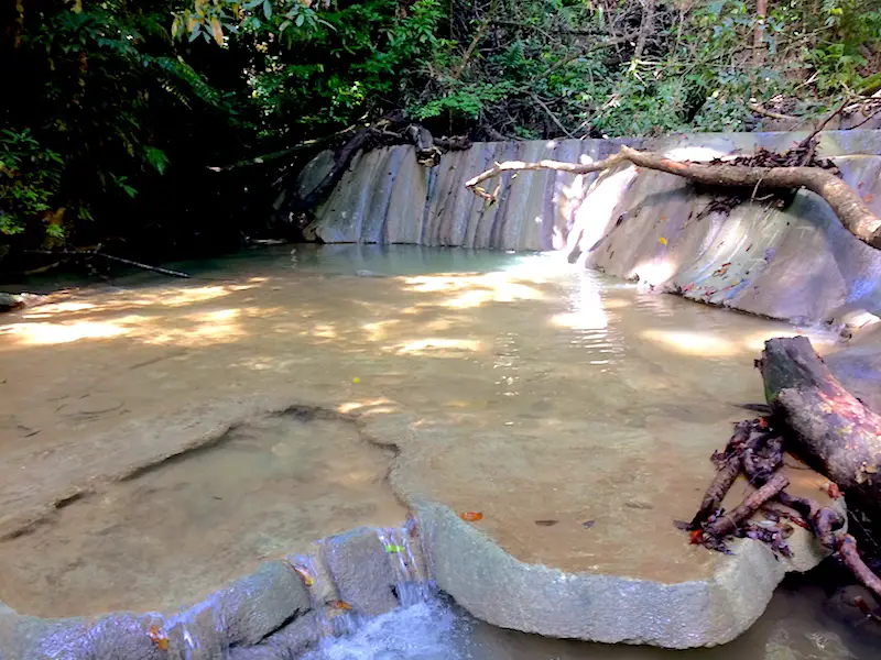 Water pools in limestone steps at Turure Watersteps