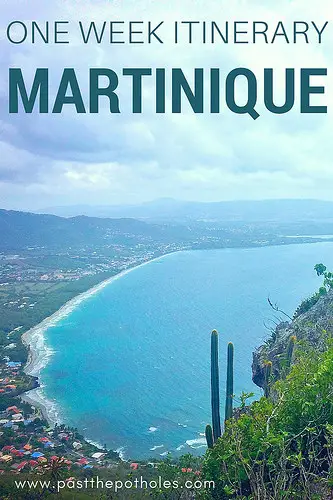 View of Le Diamant beach from Morne Larcher, Martinique