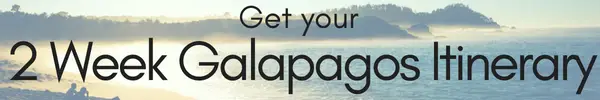 beach image with text: Get your 2 Week Galapagos Itinerary