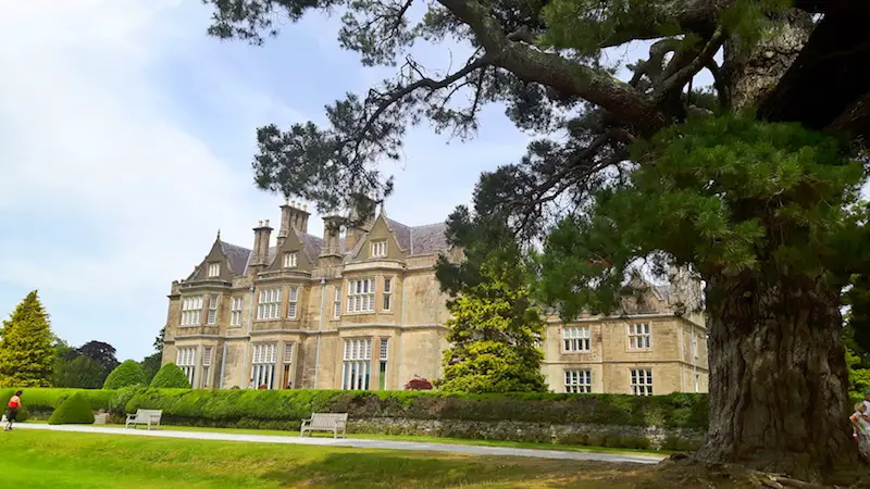 Elaborate Muckross House from the gardens In Killarney National Park, Ireland.