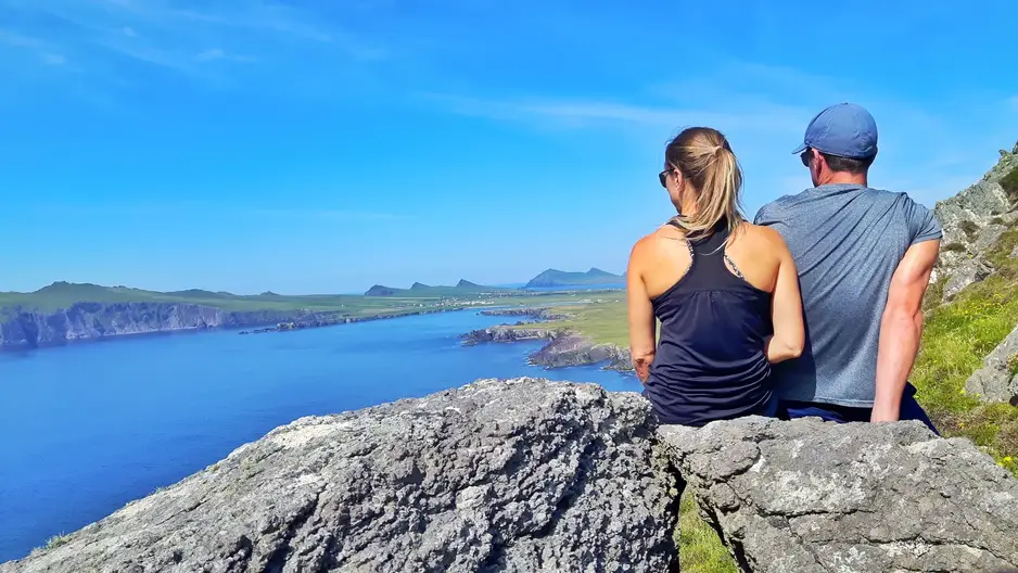 Past the Potholes in Ireland Dingle Peninsula viewpoint